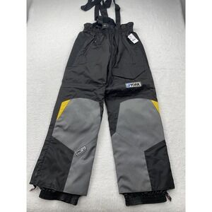 SNC Ski Snowboard Overall Pants Women's Size 46 Made‎ In France Black Patch NEW